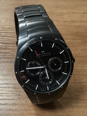 Skagen Denmark Black Titanium Men’s Watch Model 596XLTMXB